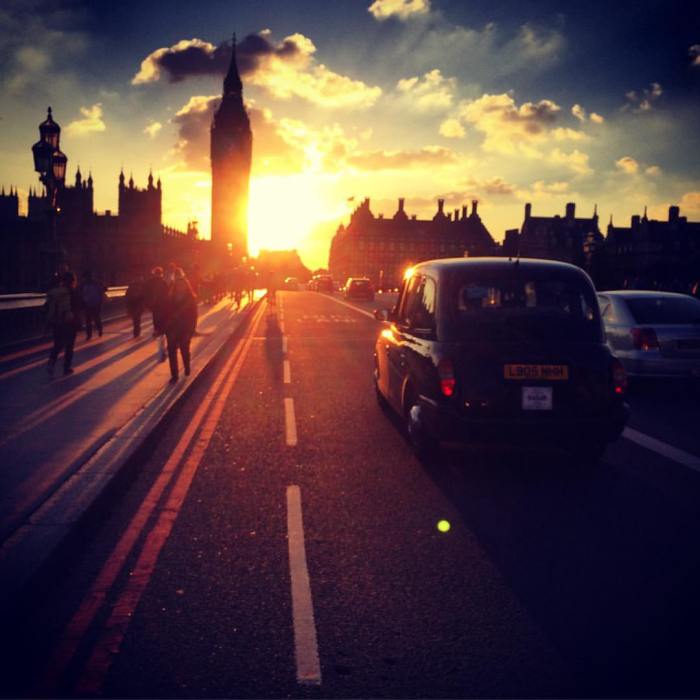 Westminster Bridge Sunset by Michael Ambjorn